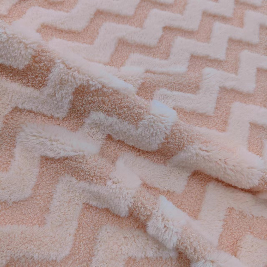 Curly Velvet Patchwork Fake Rabbit Fur Fabric