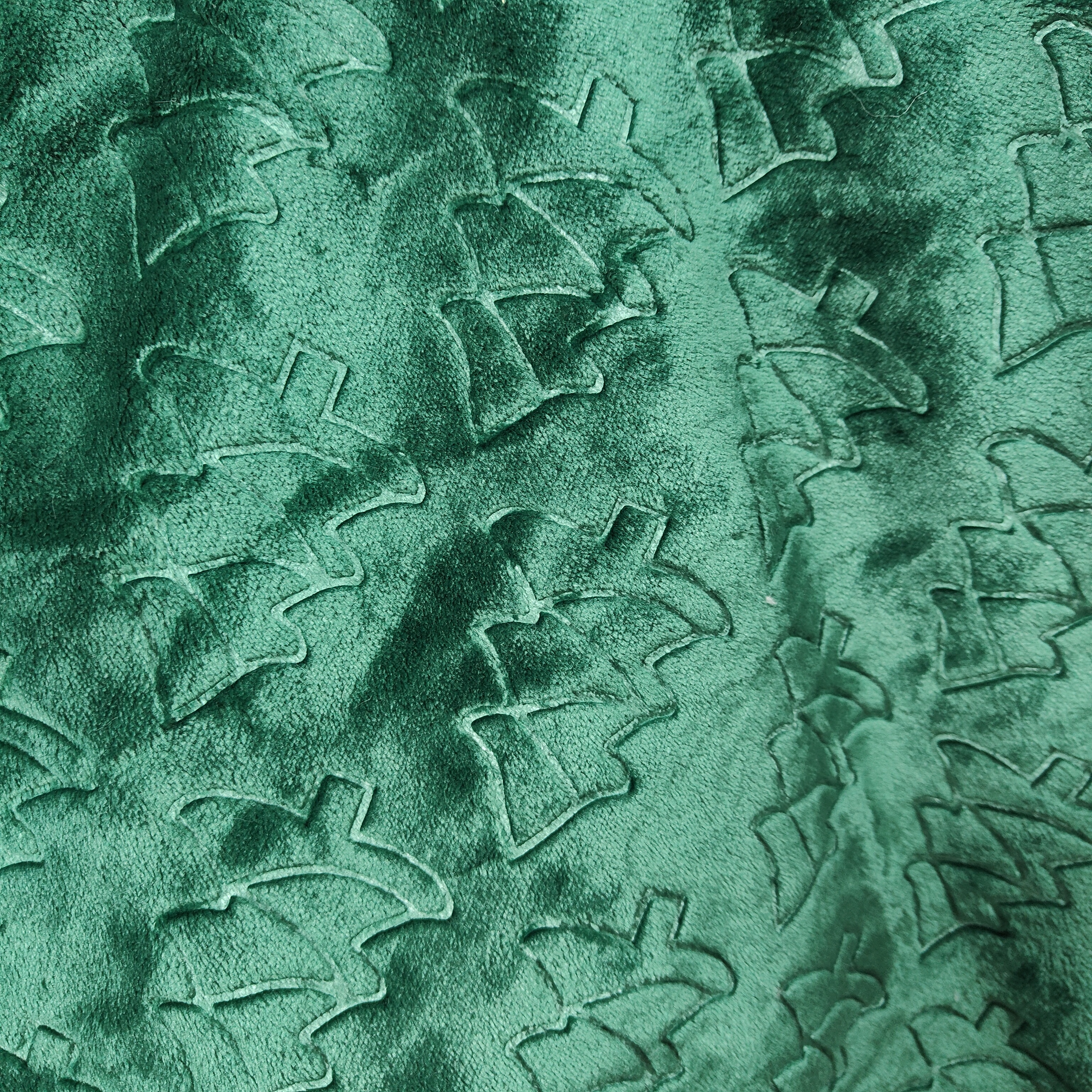 Embossed flannel fabric