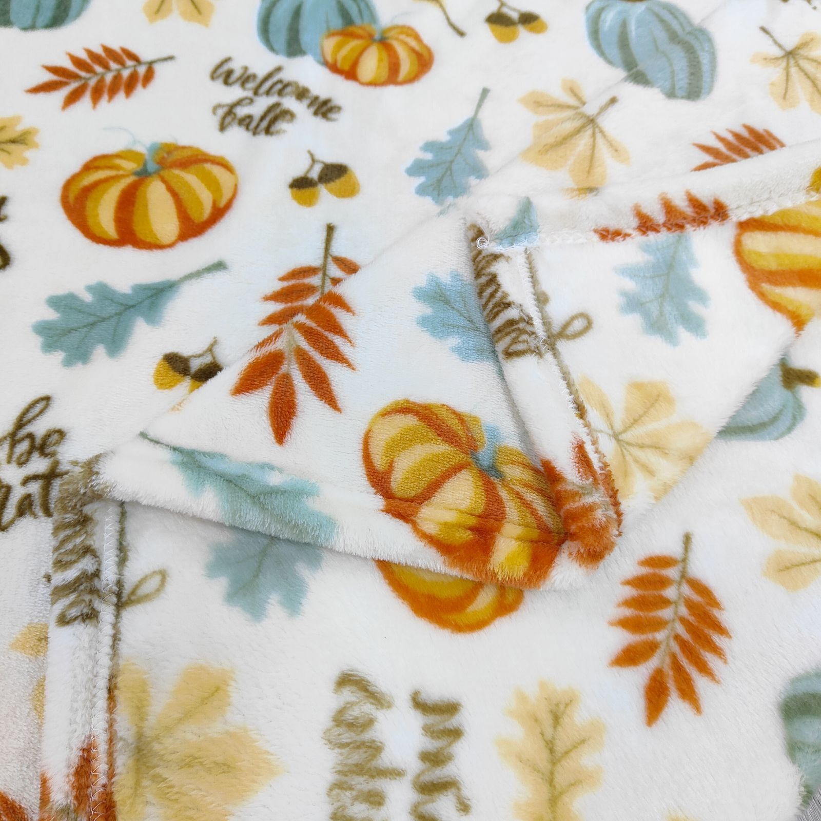 Printed flannel fabric